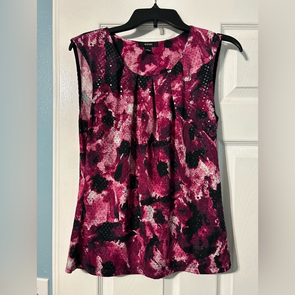 Shimmery Tank Top Blouse